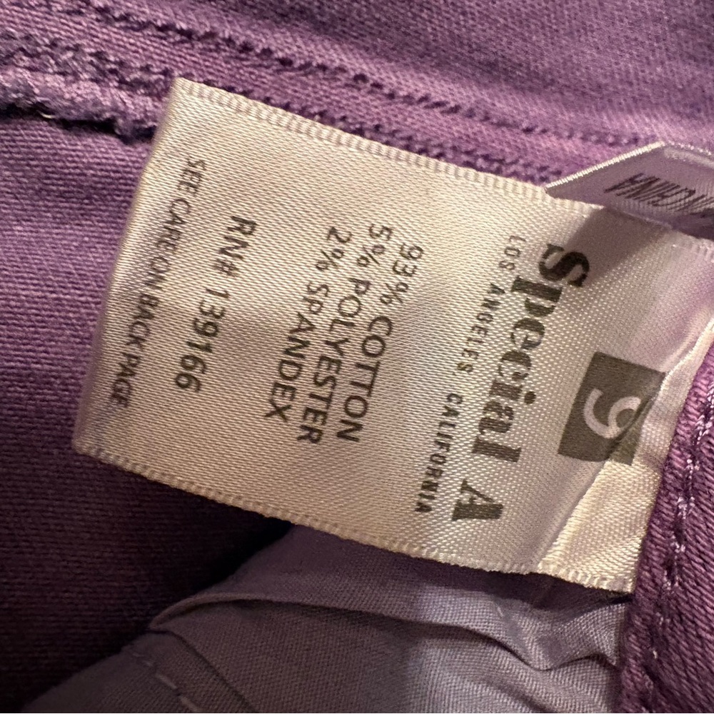 Special A Women's High Rise Purple Jeans - Picture 4 of 8